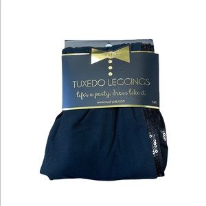 Mud Pie Tuxedo Sequin Leggings